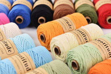 Knotitude 4MM Single Strand Macrame Cord 80yards 100% Cotton Macrame Rope