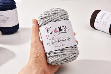 4mm x 50meters Cotton Macrame Chunky Yarn for hand knitting & crochets Bag Making Rug Knitting cord