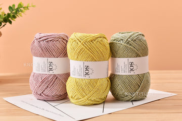 1.5mm Metallic Silver Blended Cotton yarn for hand knitting & crochets 90meters woven mesh olio thread lace