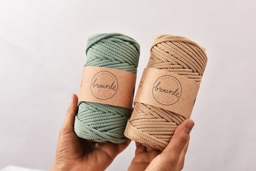 4.5mm Unshiny Polyester Crochet Rope 70yds for Making Bag & Crochet Rug