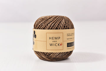 Bee waxed HEMP Wick 1.2MM Dia. Sticky Hemp Yarn 20lb Tested Natural Candle Bookbinding & Macrame cord True Hemp