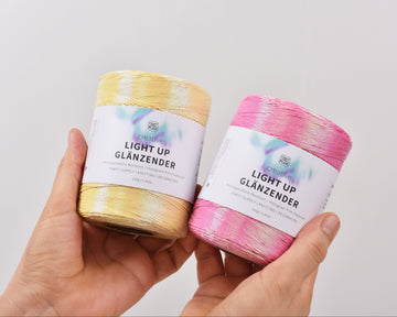 Bling Bling 1mm Lumi Knitting yarn 450meters Hologram cord Metallic Crochet cord for Bag Crochet