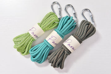 Unique Patterned 6mm Paracord with Metal clip 5meters a skein Web Patterned Polyester parachute cord for Tent setting, Outdooring, Shoelace, Camping rope , Macrame Jewelry Knot cord
