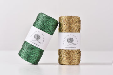 Shiny 1mm Metallic Braided Cord 100meters Lurex knitting thread Packing material Gold color thread