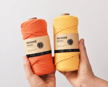 KNOTITUDE 5mm MACRAME BRAID CORD 50mts Bag Making Cord Hand Knitting Polycotton Rope All purpose cord