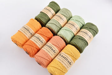 KNOTITUDE Macrame Cord 3mm x 100Yards 100% Natural 3ply Twist Cotton Rope