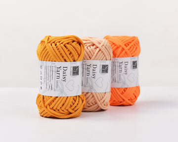 KNOTITUDE 4mm Polyester Cord Ball 40Yards Elastic Yarn for Knitting and Crochet