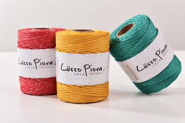 Gilttered 3mm x70m Flat Polyester Knitting Cord Chunky String Lightweight Rope for Bag Crochet