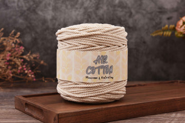 4MM Air Cotton Braid Cord Chunky Macrame Cord 100yards a Spool 100% Pure Cotton String