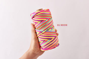 4mm Multi colored NYON Paracord 45meters Variegated Nylon Braid Rope Jewelry Making Handmade Strap Shoelace
