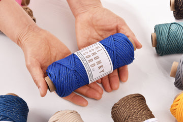 Gilttered 3MM Soft Polyester Macrame Braid Cord Chunky String Lightweight Rope 50meters