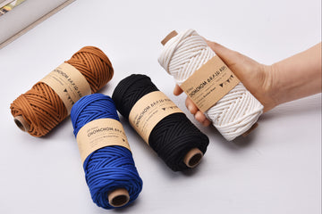 Lightweight 3MM x 50m Soft Polyester Braid Rope Chunky Braid Chunky String Lightweight Rope Bag Knitting cord
