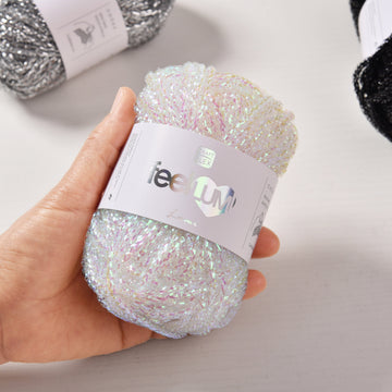 Bling Bling 2mm Lumi Knitting yarn 50meters Metallic Crochet cord for Bag and Rug Shiny yarn for Bag Crochet