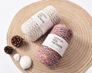 MIXED 3mm x 130meters Cotton and Macrame Cord Hand Crochet cord 100% Pure Cotto Yarn Bag Crochet Rope