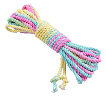 Variegated 6MM BAMBOO Rope 8meters a Skein Multi Colored Rope for Bondage & All purpose