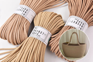 5.5mm x 50meters Basket Sewing Cotton Braid Rope Zigzag patterned Hand Sewing & Macrame knot works