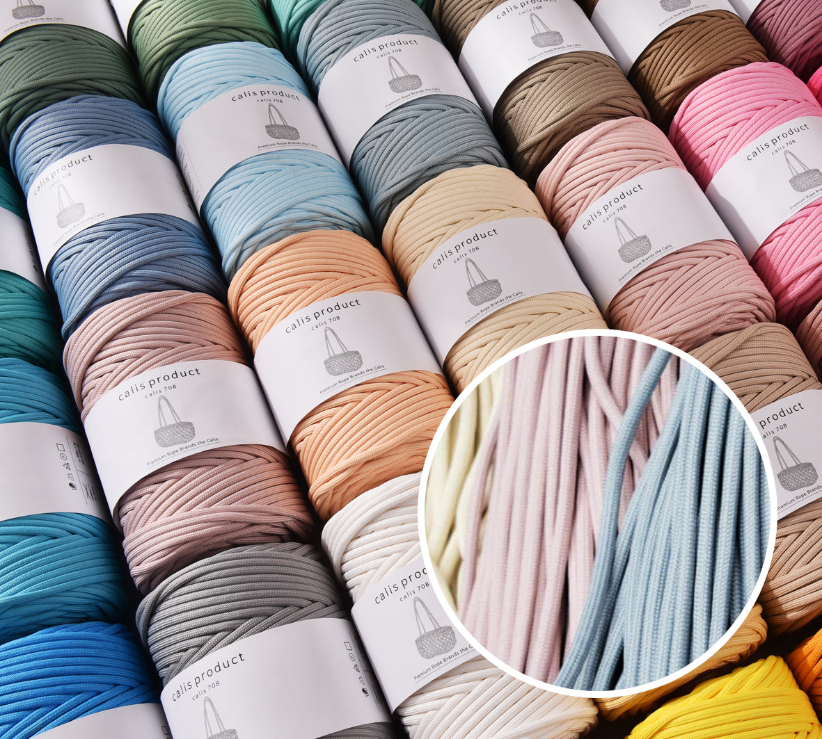 5MM Soft Polyester Macrame Braid Cord Chunky String Lightweight Rope 100yards