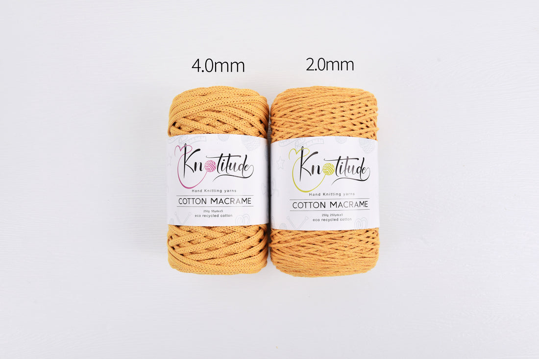 2mm x 250yards Cotton Macrame Chunky Yarn for hand knitting & crochets Bag Making Rug Knitting cord