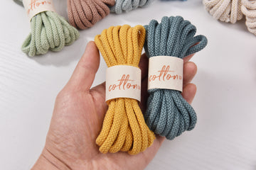 5MM Air Cotton Cord Chunky Macrame Cord 3meters a Skein 100% Pure Cotton braid cord