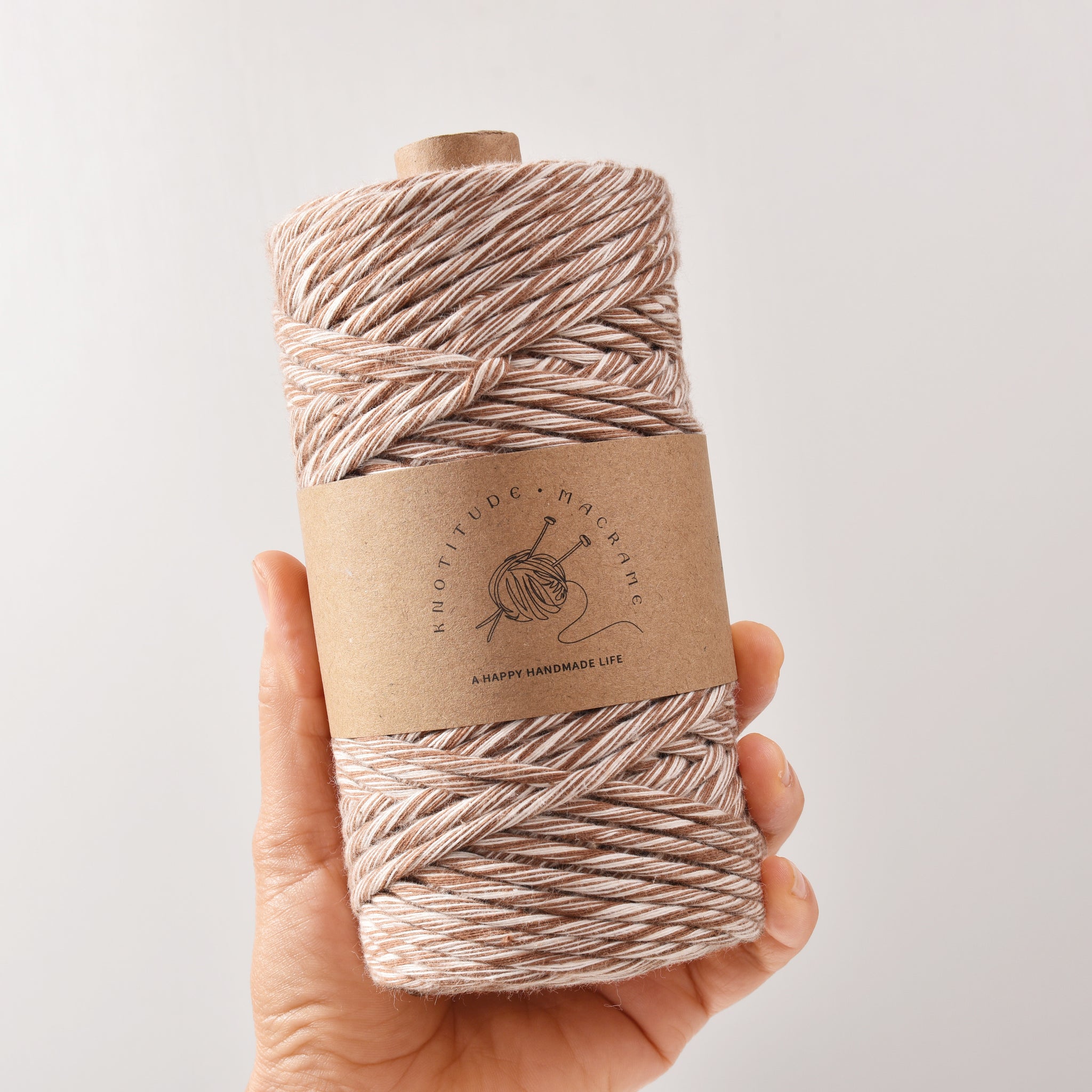 Double Colored 3mm Single Stranded Cotton String 90yards Pure Cotton Macrame Cord Tapestry making, Flower hanger knot