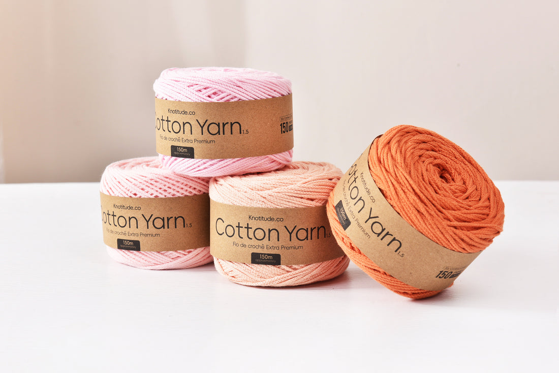 1.5mm Cotton Yarn Ball 100% High quality Soft Cotton Cord 150meters Hollow Cotton Bag Crochet yarn