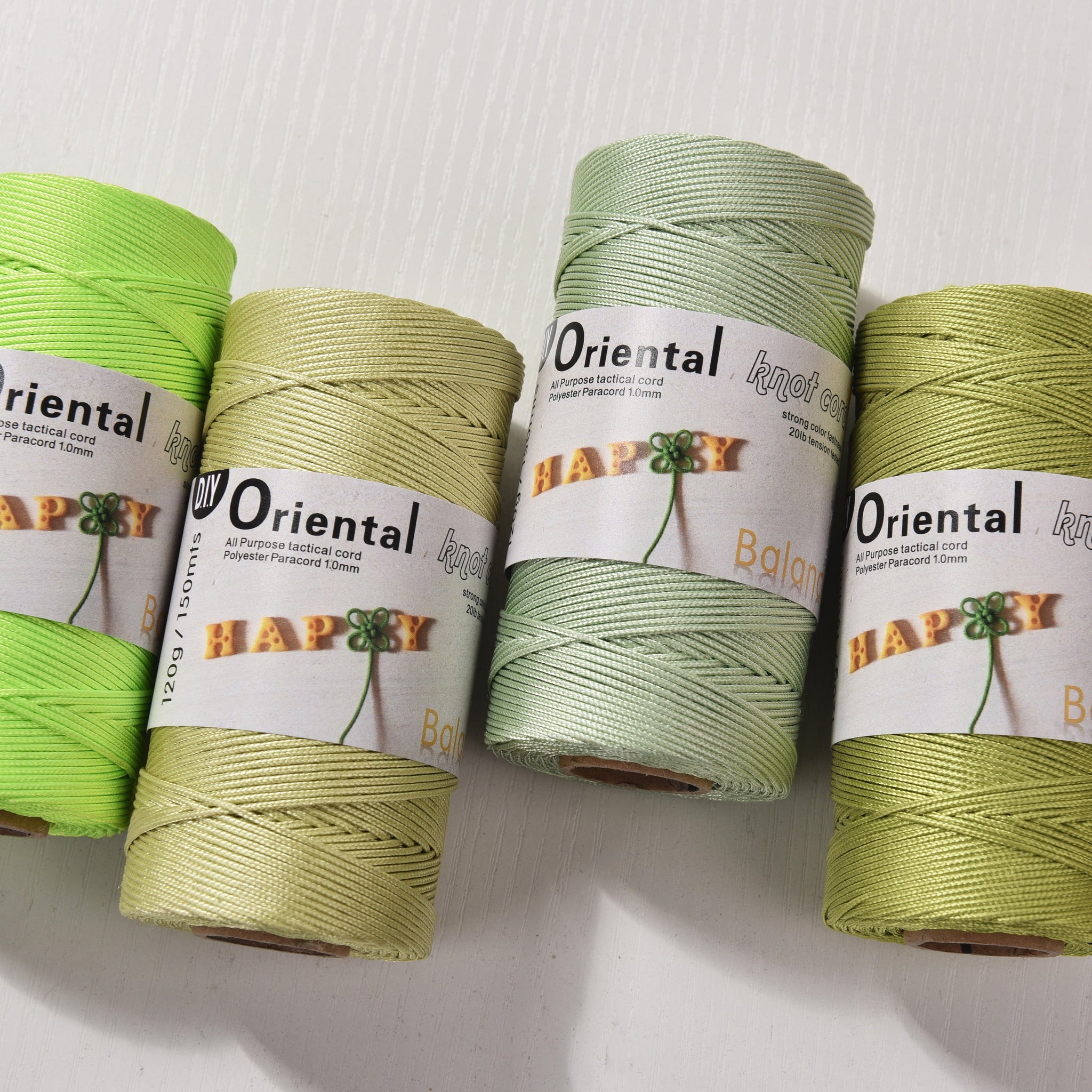 1mm Paracord 150meters Robust Polyester Parachute Cord DIY Knotting Cord Chinese knot cord Friendship Bracelet making cord Tent Setting Rope Gift packing cord