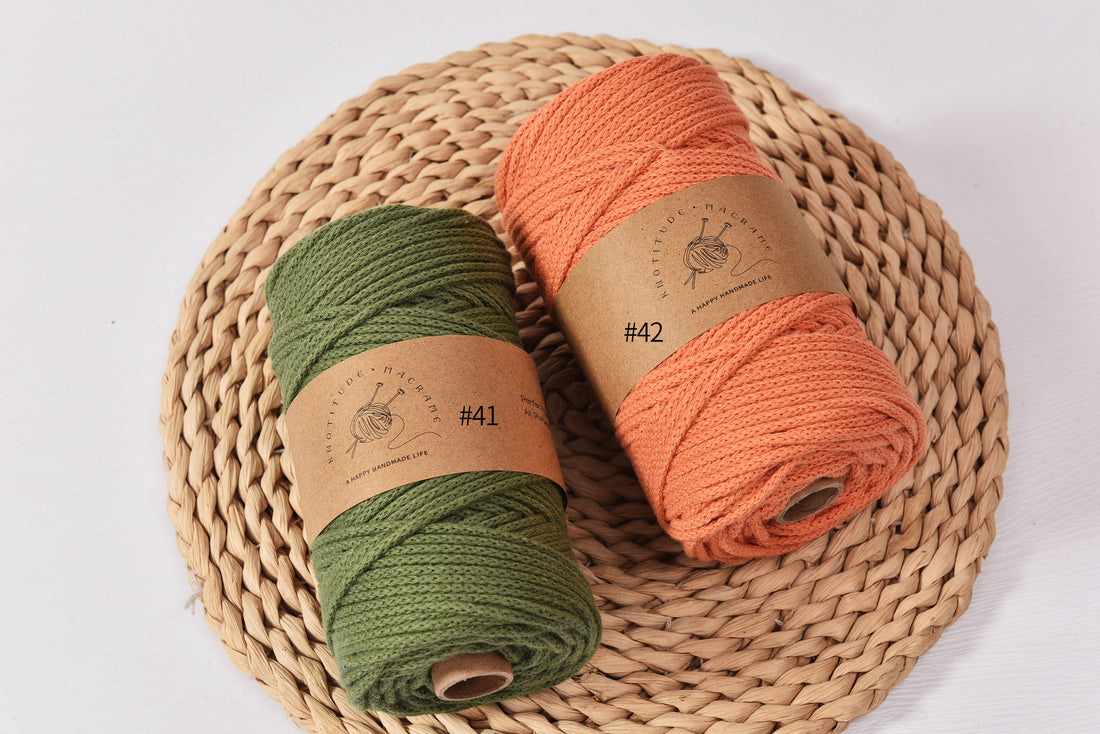 3MM Air Cotton Braid Cord Chunky Macrame Cord 100yards a Spool 100% Pure Cotton String