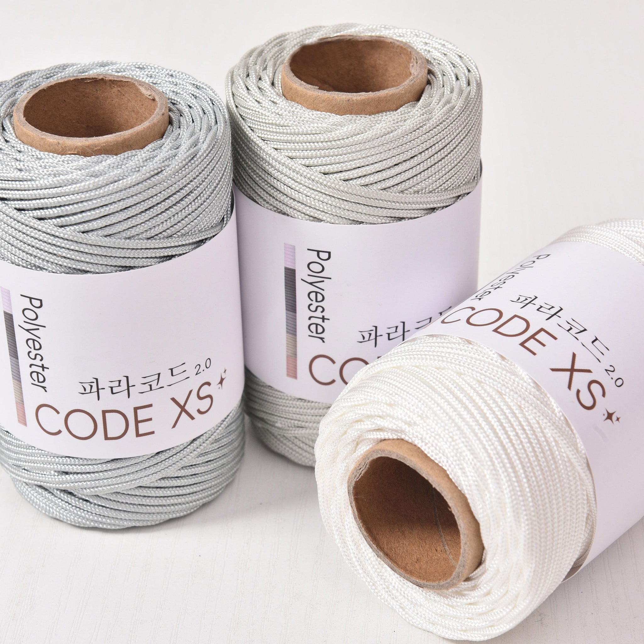 2mm Paracord 60meters Robust Polyester Parachute Cord DIY Knotting Cord Outdoor Rope Friendship Bracelet making cord Tent Setting Rope