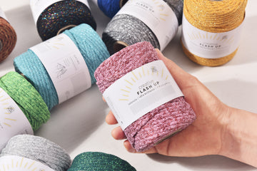 Twinkle Flat 3mm Cotton Knitting yarn Crochet cord for Bag and Rug Shiny Cotton yarn