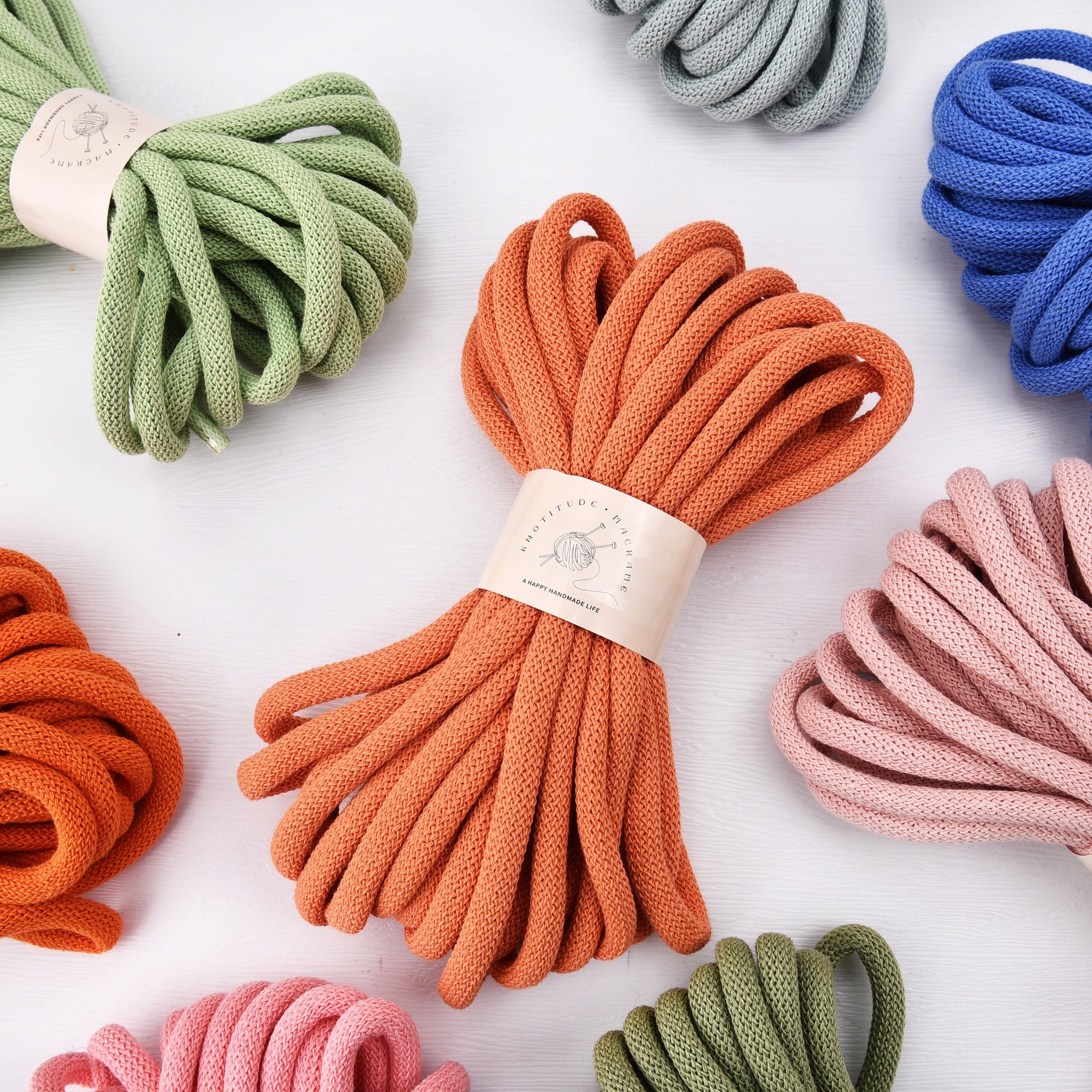 Soft 9MM Cotton Braid Cord Chunky Macrame Cord 10meters a Skein 100% Pure Cotton String