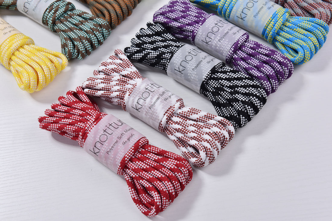 Rotary Pattern 6MM Polyester Braid Rope 5mts a skein optional  DIY Handmade Rope Keyring making
