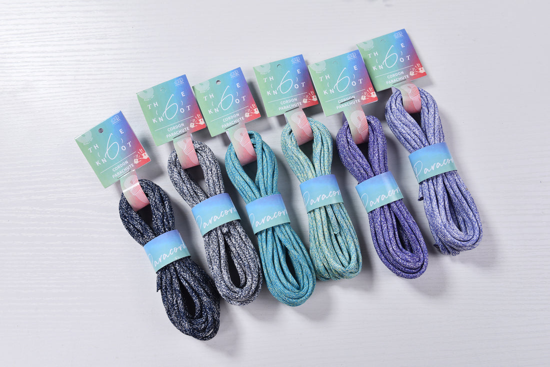 Variegated 4MM Parachute cord Polyester Braid Rope 5meters a skein optional Outdooring Bracelet Making DIY Keyring making