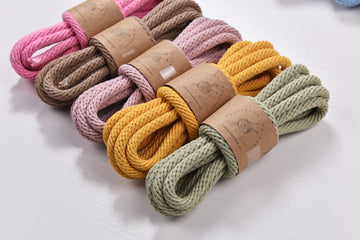 Rotary Patterned 10mm Cotton Braid Rope 3m Pet Leash making & Macrame knot works Shoulder bag STRING