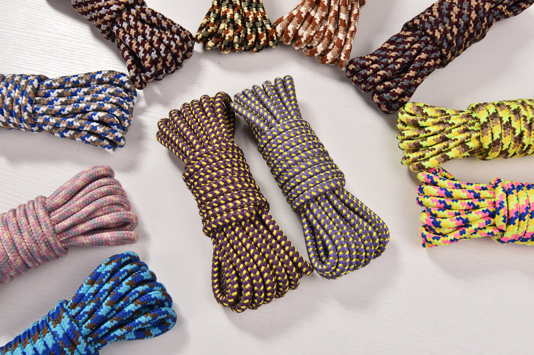Hunting Field Rope 8mm Polyester Braided Cord 5meters a Skein Mixed colors braided Rope for Pet Leash and Outdooring