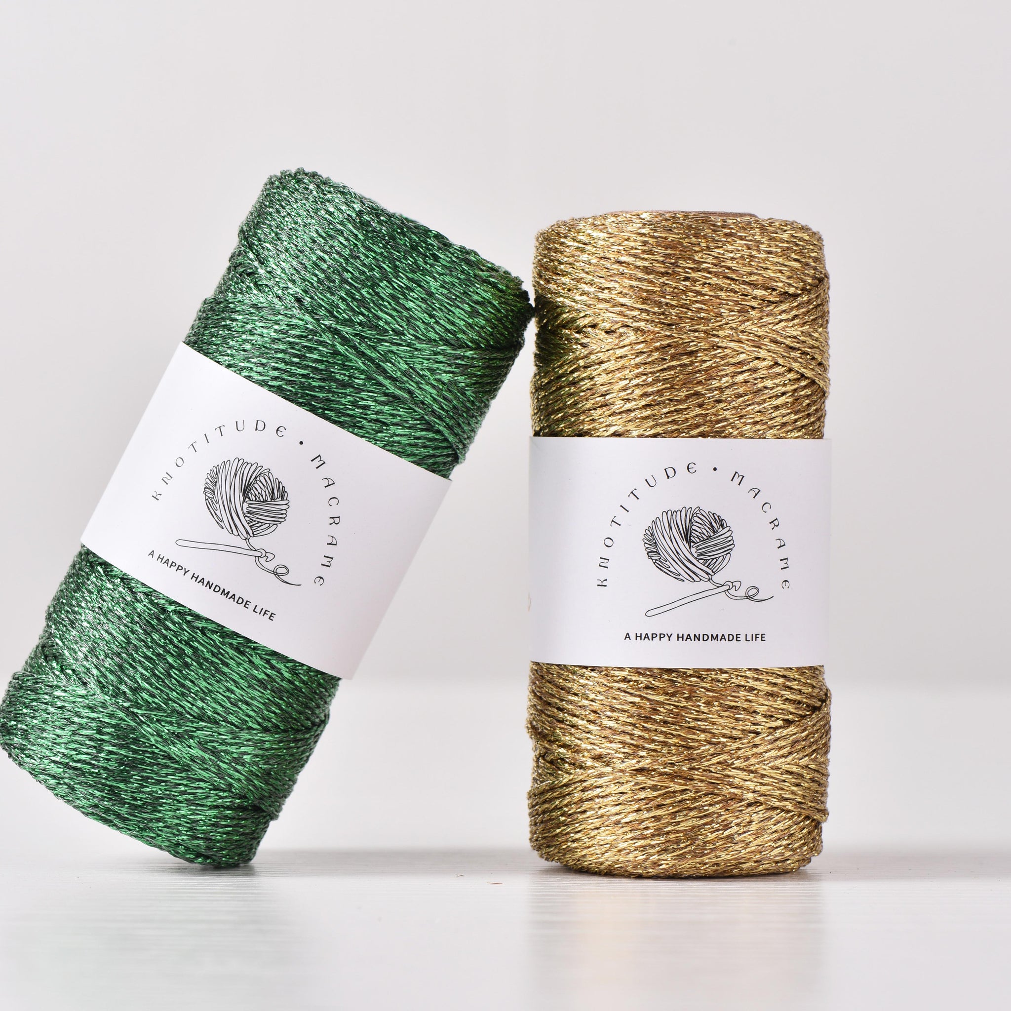 Shiny 1mm Metallic Braided Cord 100meters Lurex knitting thread Packing material Gold color thread