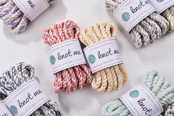 Two tone 10mm Cotton Rope 3ply Natural Thick Rope 3m/5m Pet Lead making & Macrame knot works Shoulder Bag STRING