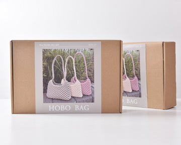 [MACRAME DIY KIT]  HOBO BAG - Handemade Self Making KIT