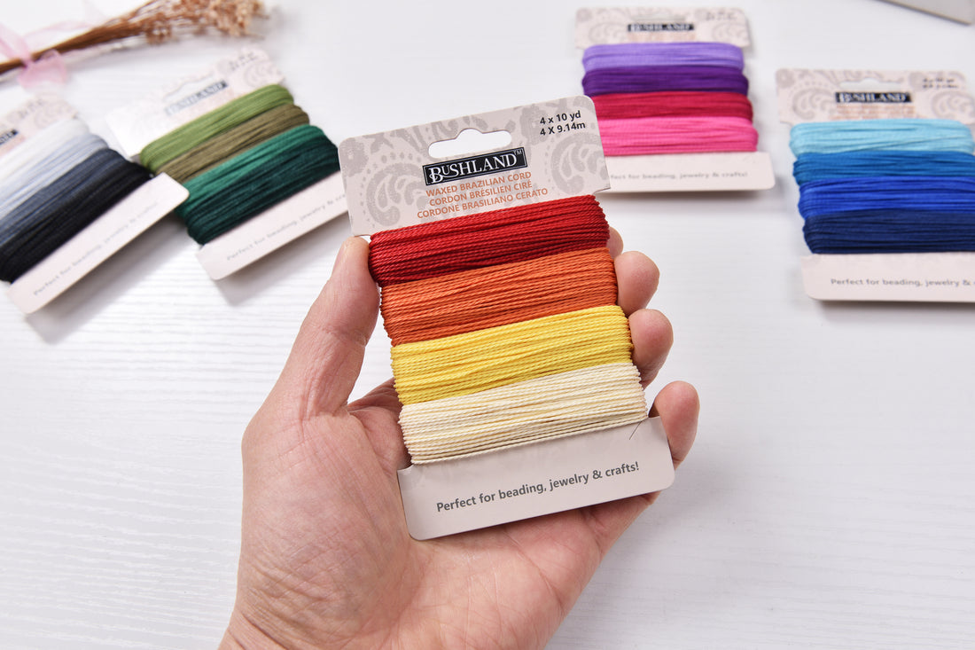 1mm Brazilian Waxed Polyester cord 40meters a card Jewelry making cord Beading cord