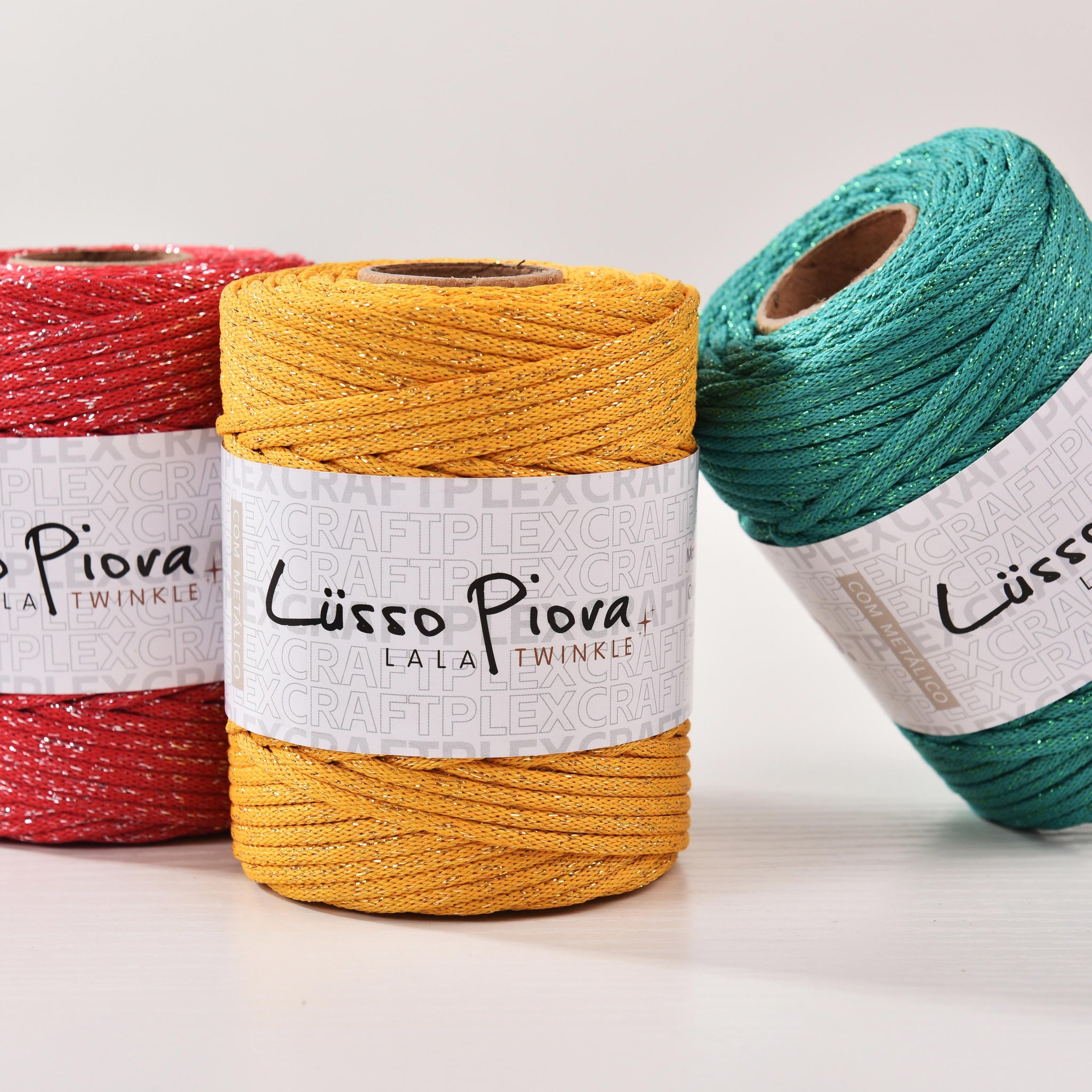 Gilttered 3mm x70m Flat Polyester Knitting Cord Chunky String Lightweight Rope for Bag Crochet
