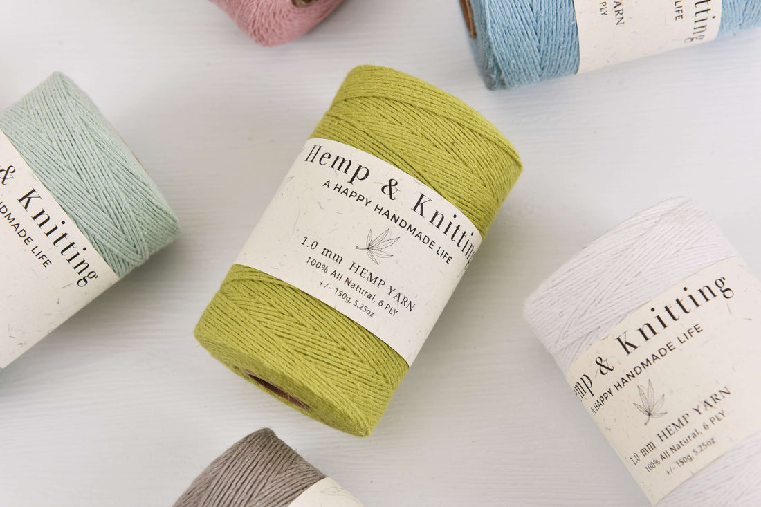 1.0mm Hemp yarn for Knitting 250Meters Full Roll Over 30colors Available Hemp cotton crochet yarn