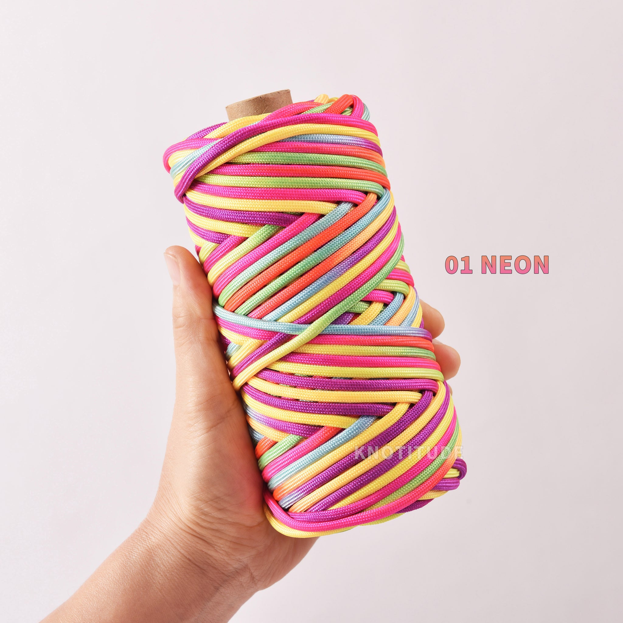 4mm Multi colored NYON Paracord 45meters Variegated Nylon Braid Rope Jewelry Making Handmade Strap Shoelace