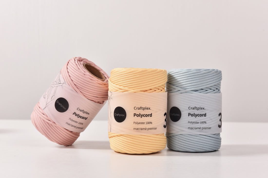 3MM x 54m Soft Polyester Braid Rope Chunky Braid Chunky String Lightweight Rope Bag Knitting cord