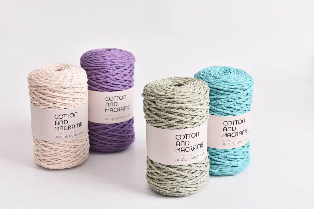 3mm x 130meters Cotton and Macrame Cord  100% Pure Cotton hand knitting yarn Bag Crochet Rope