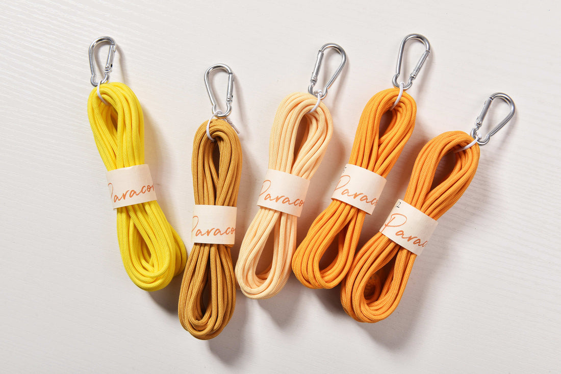 Nylon cored 3mm Paracord with Metal clip 5meters a skein Polyester parachute cord for Tent setting, Outdooring, Shoelace, Camping rope , Macrame Jewelry Knot cord