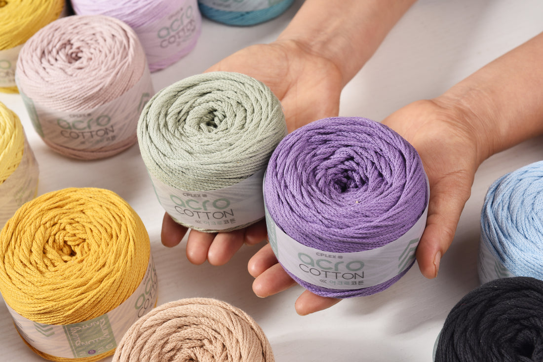 Hollow Cotton 1.5mm Acro Cotton Yarn 150mts Pure Cotton High quality Soft Cotton Cord Bag Crochet yarn