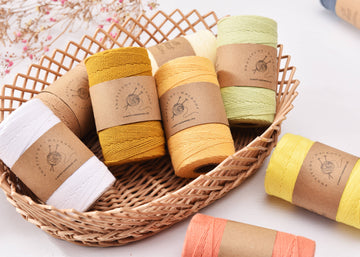 1mm x 200yds Cotton cord 3ply Twist Macrame twisted 100% Pure Cotton