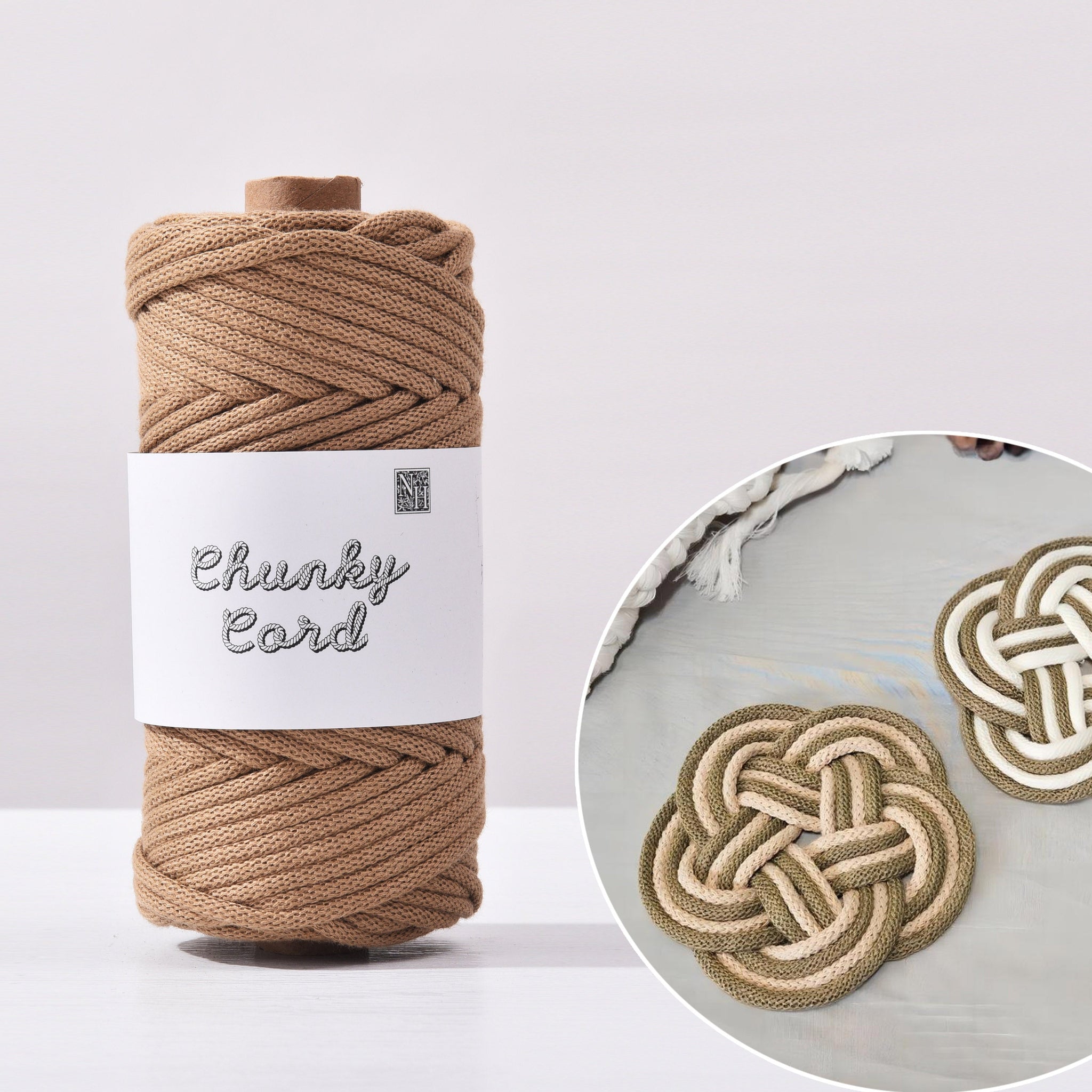 4mm Chunky Cord MACRAME CORD 50yards Basket Making Cord Hand Knitting Thick Tube yarn for Bag Making Rope Rug Making cord