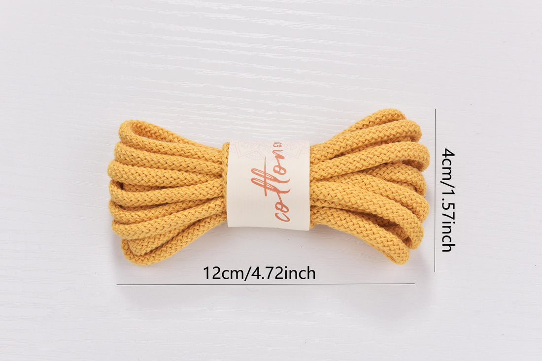 5MM Air Cotton Cord Chunky Macrame Cord 3meters a Skein 100% Pure Cotton braid cord